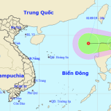 Xuất hiện áp thấp nhiệt đới gần Biển Đông